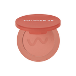 The Tower 28 Beauty GetSet™ Matte Powder Blush in the shade Long Beach Iced Tea. [Long Beach Iced Tea]