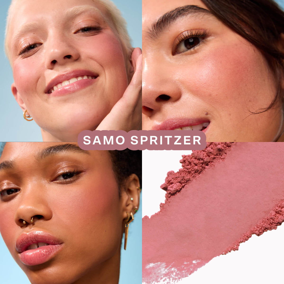 GetSet™ Matte Powder Blush in Samo Spritzer and BeachPlease Cream Blush in Office Hours [The Tower 28 Beauty Cheeky Duo in Mauvey Cheeks]