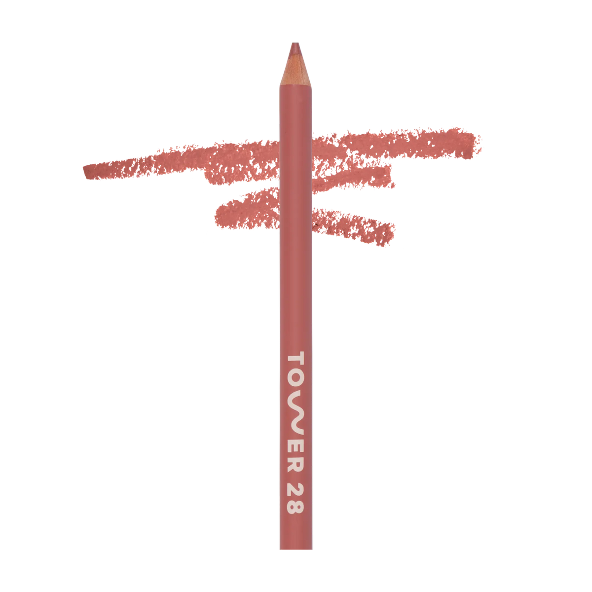 The Tower 28 Beauty OneLiner Lip Liner in the shade Check Me Out. [Check Me Out]