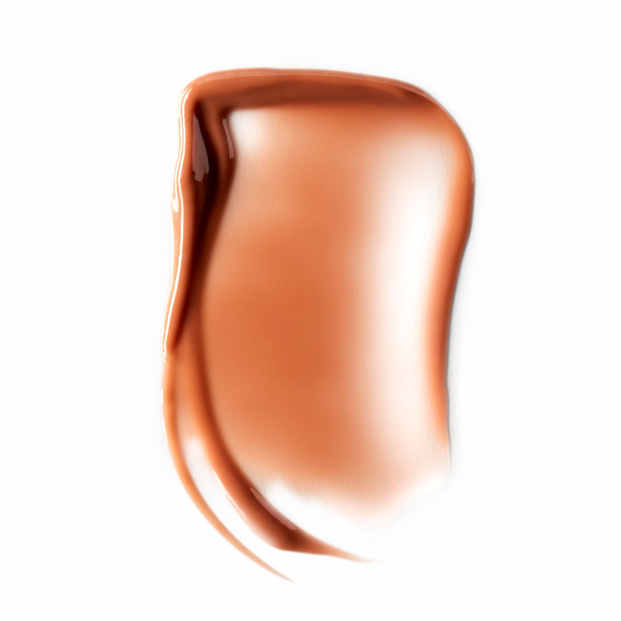 A swatch of Tower 28 Beauty LipSoftie™ Lip Treatment in Dulce de Leche on a white background. [Dulce de Leche]